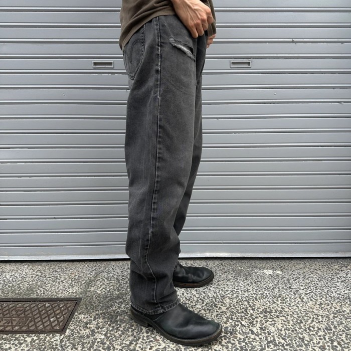 levi's 550 black denim pant 642 | Vintage.City 古着屋、古着コーデ情報を発信