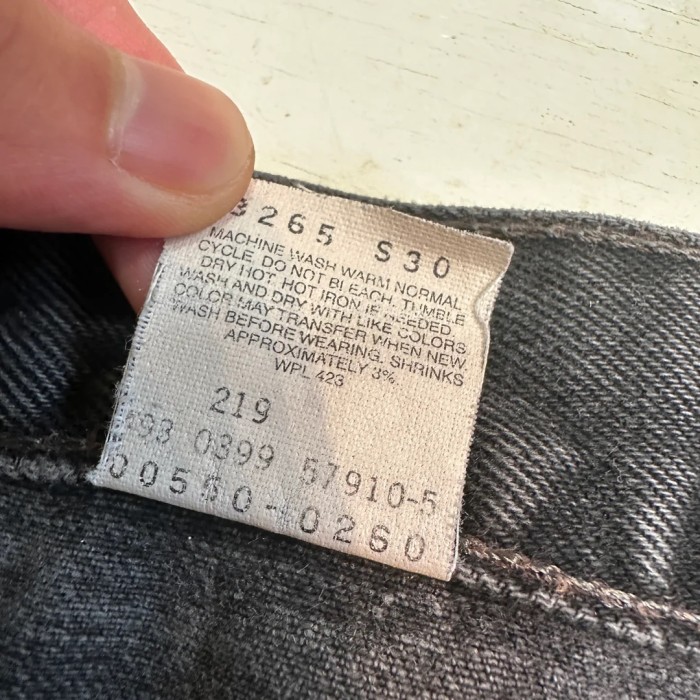90’s levi's 550 black denim pant 647 | Vintage.City 古着屋、古着コーデ情報を発信