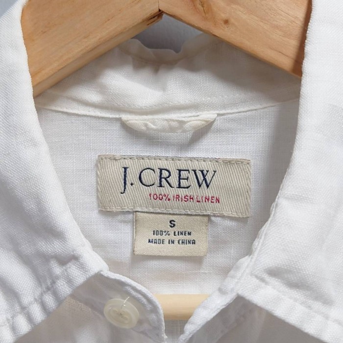 90-00’s J.CREW 白タグ “IRISH LINEN” リネン シャツ | Vintage.City 古着屋、古着コーデ情報を発信