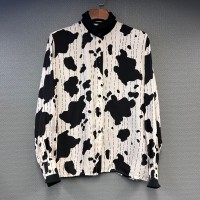 vintage cow pattern silk shirt | Vintage.City 古着屋、古着コーデ情報を発信