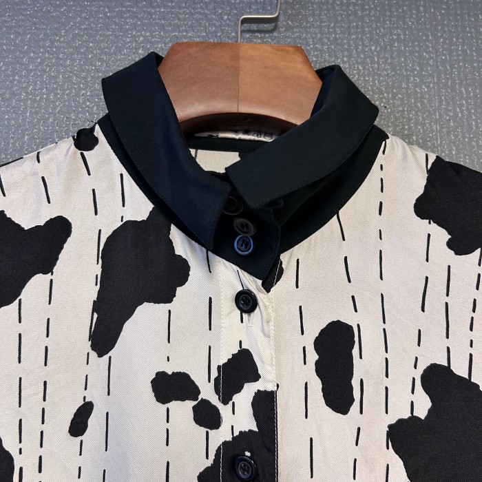 vintage cow pattern silk shirt | Vintage.City 古着屋、古着コーデ情報を発信