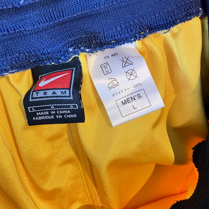 NIKE ナイキ バスパン スポーツハーフパンツ 黄 × 紺 Lサイズ | Vintage.City 빈티지숍, 빈티지 코디 정보
