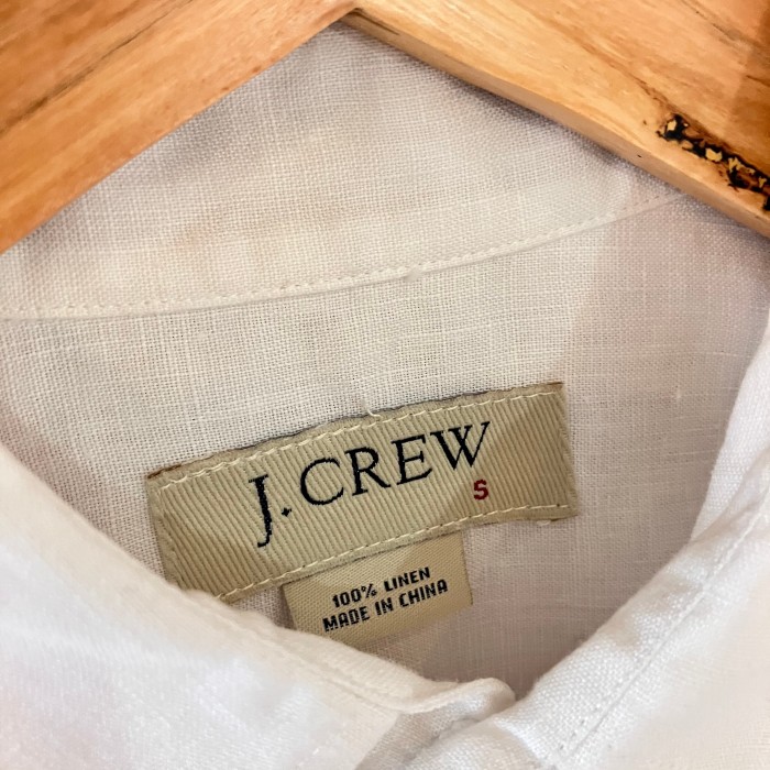 J.CREW ジェイクルー リネンシャツ 半袖 S/S 白 Sサイズ | Vintage.City 古着屋、古着コーデ情報を発信