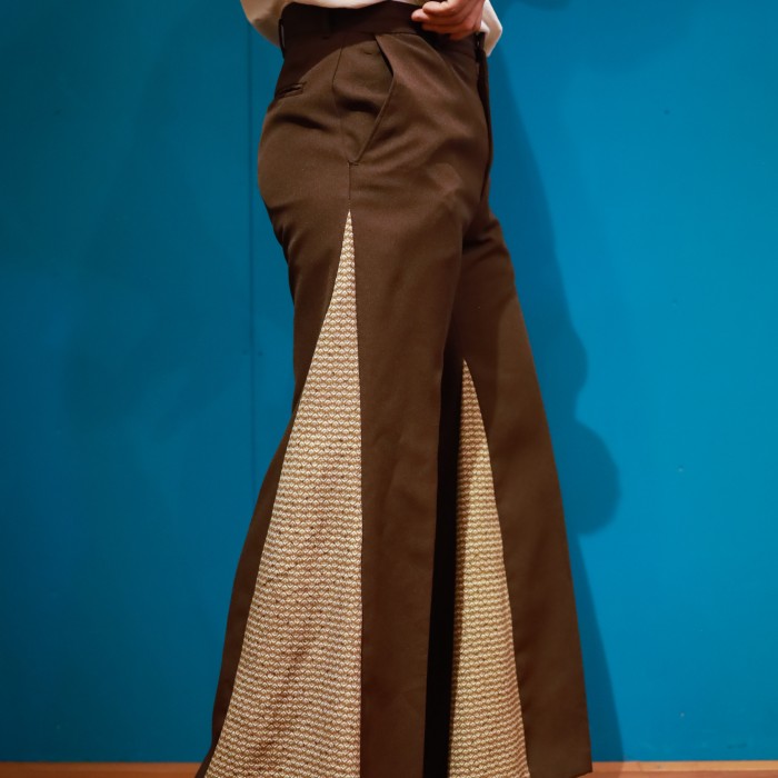 REMAKE Kimono docking slacks “brown pattern” | Vintage.City 古着屋、古着コーデ情報を発信
