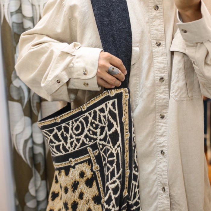 Remake rug tote bag “Leopard × BLK Denim” | Vintage.City 古着屋、古着コーデ情報を発信