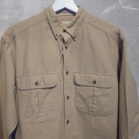 Cabelas(カベラス)コットンワークシャツ　ベージュ　Мサイズ　ペルー　コットン　1327 | Vintage.City 古着屋、古着コーデ情報を発信