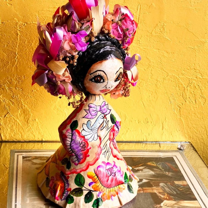 Vintage Handmade Mexican Folk Art Paper Mache Doll | Vintage.City Vintage Shops, Vintage Fashion Trends