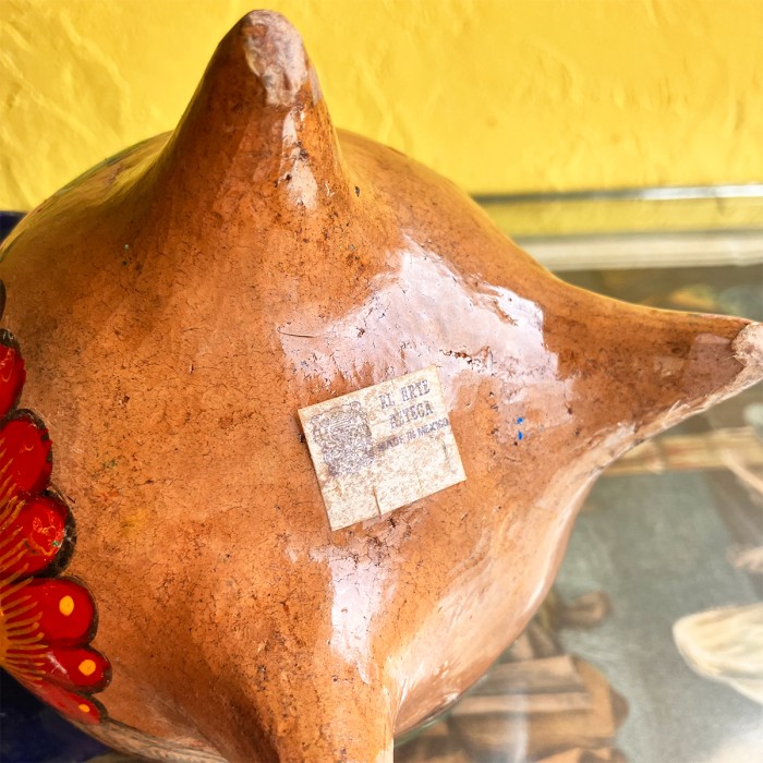 Vintage Mexican Folk Art Ceramic Pottery Flying Piggy Bank | Vintage.City 古着屋、古着コーデ情報を発信