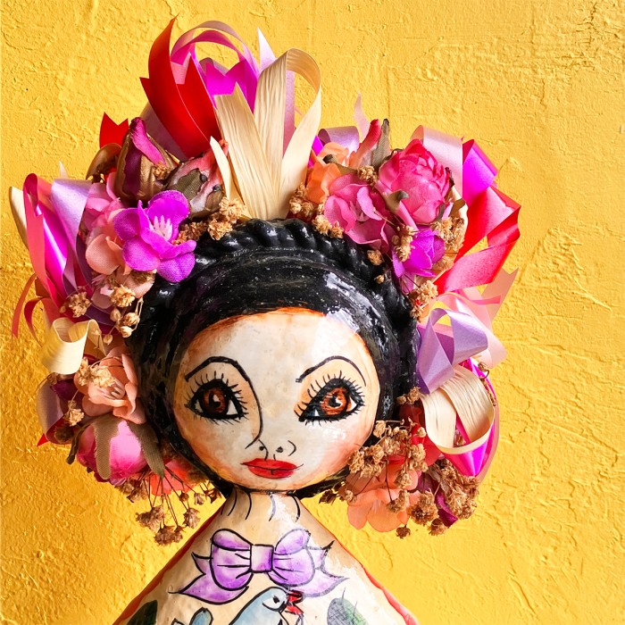 Vintage Handmade Mexican Folk Art Paper Mache Doll | Vintage.City 빈티지숍, 빈티지 코디 정보