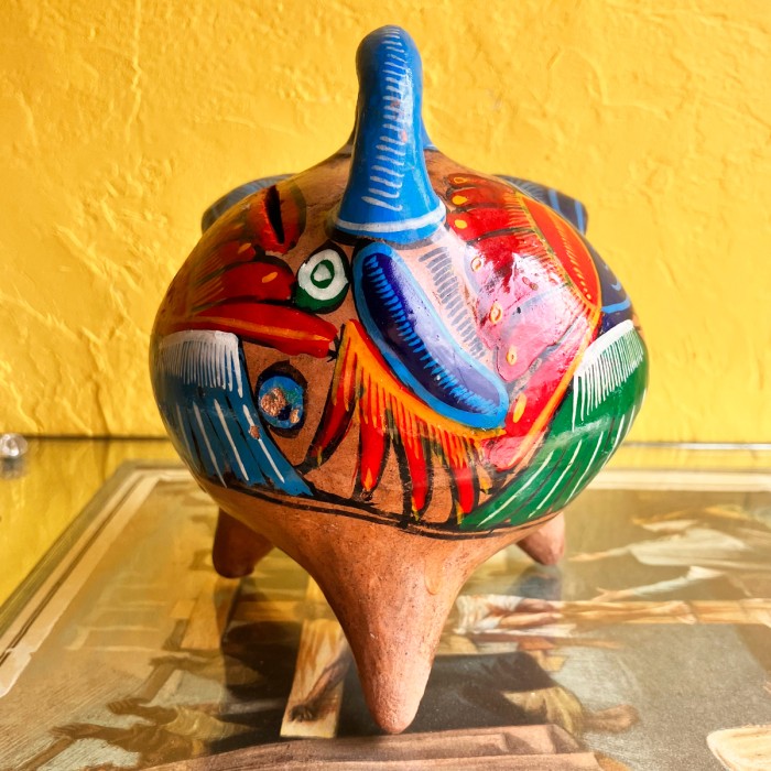 Vintage Mexican Folk Art Ceramic Pottery Flying Piggy Bank | Vintage.City 빈티지숍, 빈티지 코디 정보