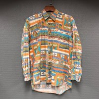 vintage whole pattern shirt | Vintage.City 빈티지숍, 빈티지 코디 정보