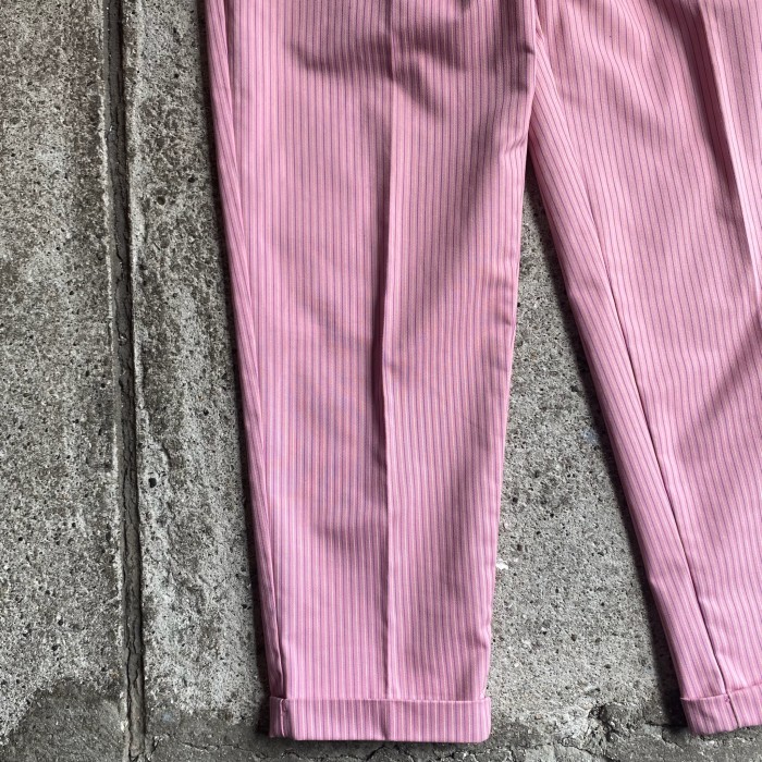Wlangler ピンクストライプタックパンツ | Vintage.City 古着屋、古着コーデ情報を発信