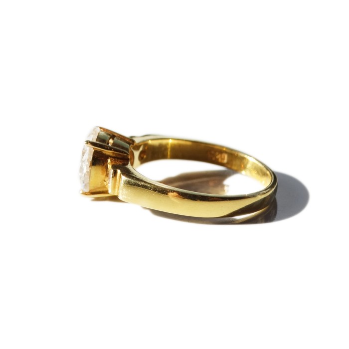 K14 585 Gold Vintage Zirconia Ring | Vintage.City Vintage Shops, Vintage Fashion Trends