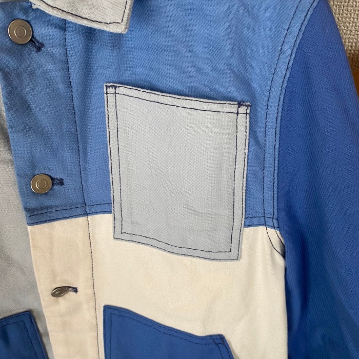 ZARA ザラ　パッチワーク　デニムジャケット　カジュアル　古着　ブルー | Vintage.City 古着屋、古着コーデ情報を発信