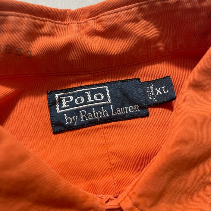 90's　Polo Ralph Lauren　長袖無地シャツ　オレンジ | Vintage.City 古着屋、古着コーデ情報を発信