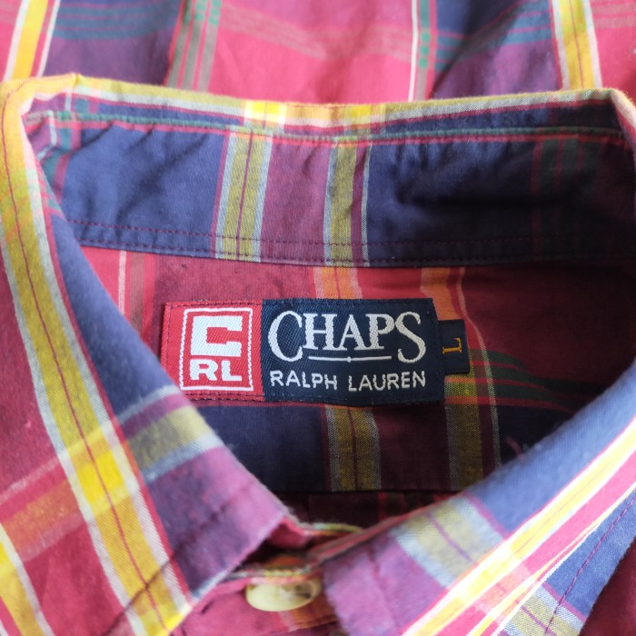 CHAPS RALPH LAUREN ボタンダウンシャツ タータンチェック柄 L チャップス ラルフローレン | Vintage.City 빈티지숍, 빈티지 코디 정보