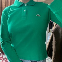 Lacoste Polo Tee Long Sleeve Green | Vintage.City 빈티지숍, 빈티지 코디 정보