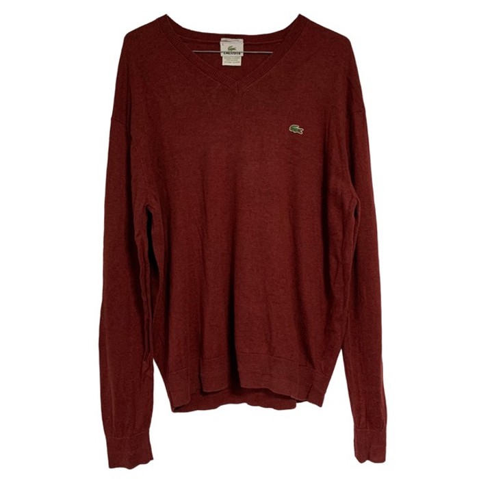 Lacoste Cashmere Knit Red | Vintage.City 古着屋、古着コーデ情報を発信