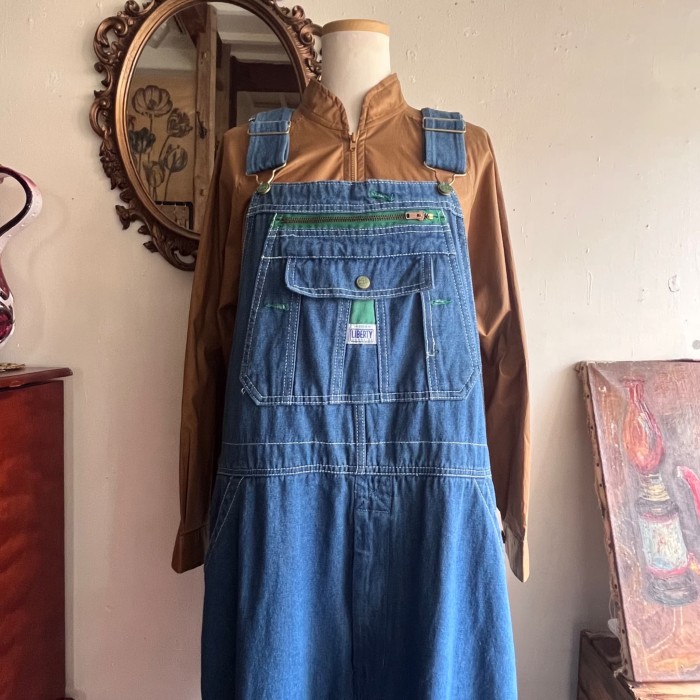 再入荷'LIBERTY' overalls / US used レトロブルーのゆるサイズオーバーオール | Vintage.City 빈티지숍, 빈티지 코디 정보