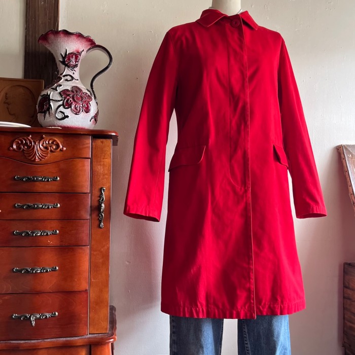 simple red handsome coat/真っ赤なシンプルでハンサムなヴィンテージコート | Vintage.City Vintage Shops, Vintage Fashion Trends