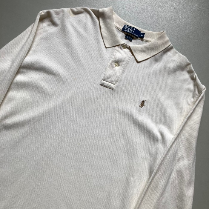 90s polo by Ralph Lauren L/S polo shirt 90年代 ラルフローレン 長袖ポロシャツ | Vintage.City 古着屋、古着コーデ情報を発信