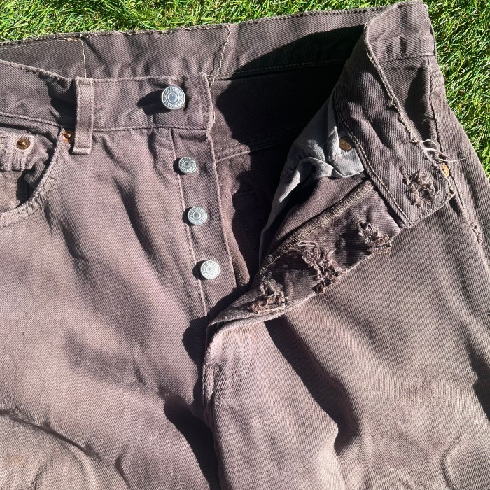 LEVI’S 501 remake flared pants design denim brown | Vintage.City Vintage Shops, Vintage Fashion Trends