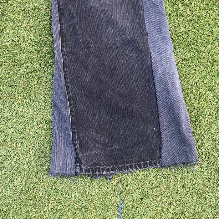 LEVI’S 501 remake flared pants design denim black gray | Vintage.City 빈티지숍, 빈티지 코디 정보