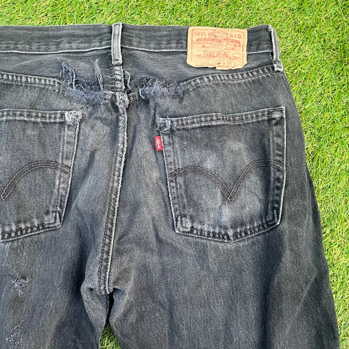 LEVI’S 501 remake flared pants design denim black gray | Vintage.City 빈티지숍, 빈티지 코디 정보