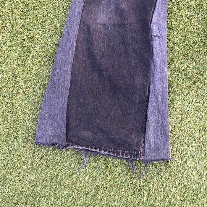 LEVI’S 501 remake flared pants design denim black gray | Vintage.City 古着屋、古着コーデ情報を発信