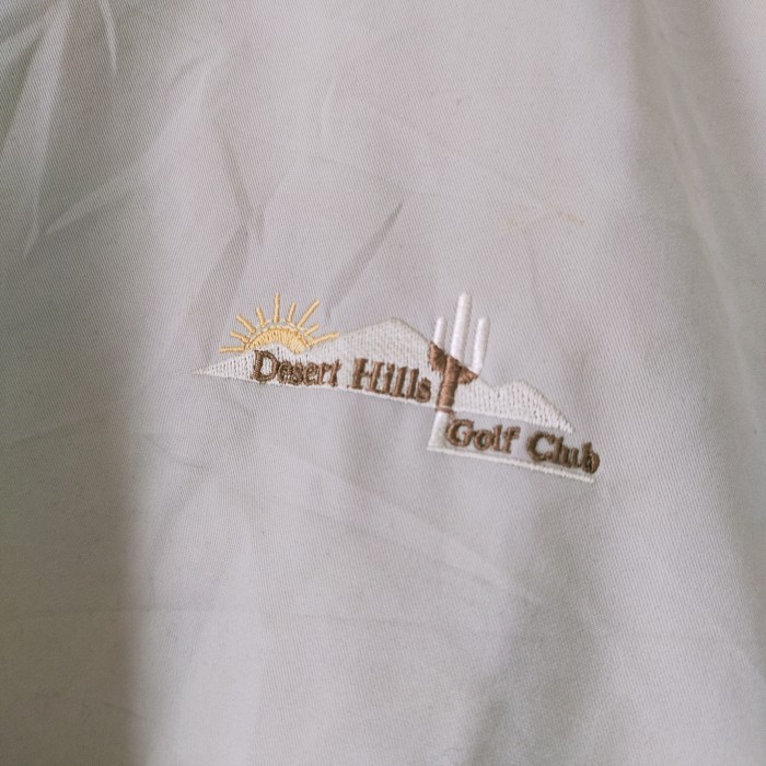 【90s】palmland club desert hills golf club プルオーバージャケット 刺繍  Vネック | Vintage.City 古着屋、古着コーデ情報を発信