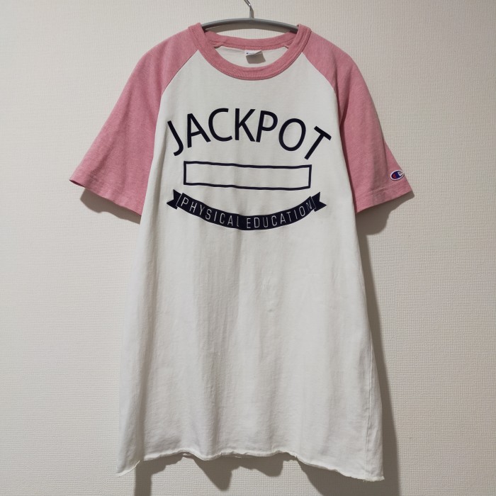 【80sトリコタグ復刻】チャンピオン ラグランTシャツ JACKPOT | Vintage.City 古着屋、古着コーデ情報を発信