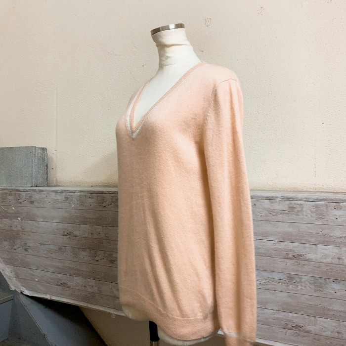 ラコステ　カシミアセーター　ベージュピンク色　LACOSTE | Vintage.City 古着屋、古着コーデ情報を発信