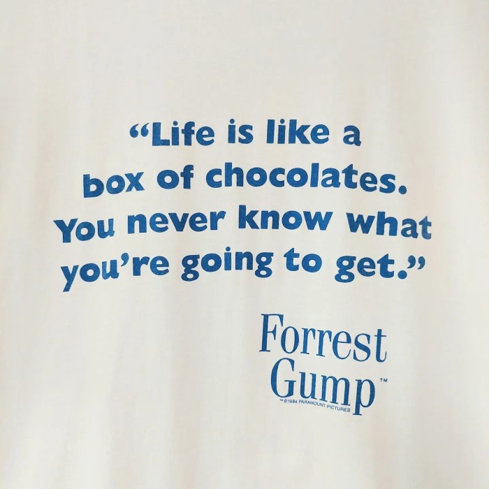 90's USA製 Forrest Gump プロモTシャツ フォレストガンプ Lサイズ | Vintage.City 빈티지숍, 빈티지 코디 정보