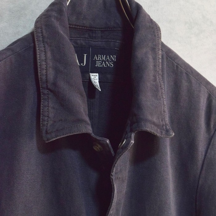 90s " armani jeans " cotton chore jacket | Vintage.City 古着屋、古着コーデ情報を発信
