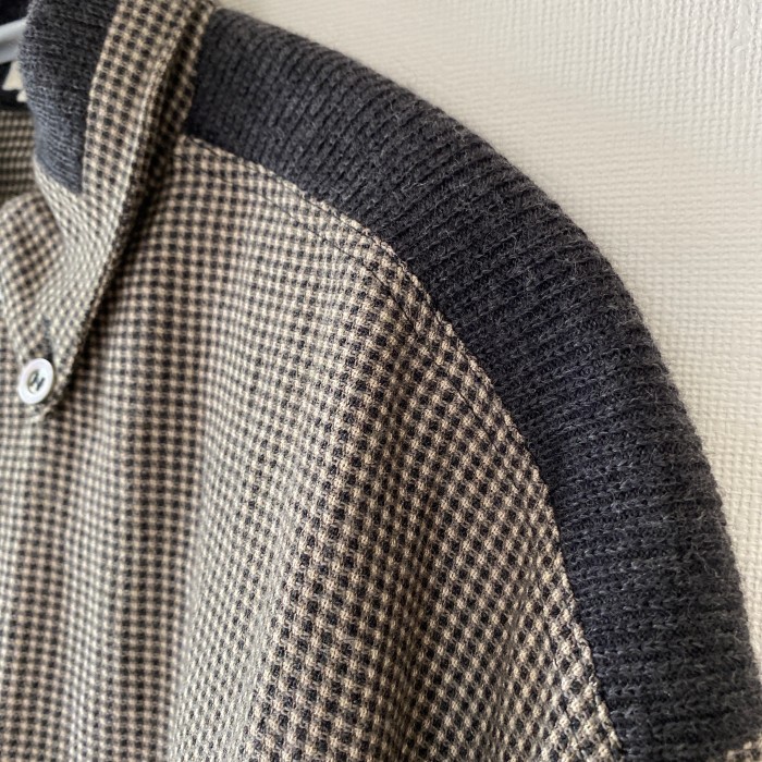 【byblos】シャツ　チェック柄　イタリア製　グレー系 | Vintage.City 古着屋、古着コーデ情報を発信