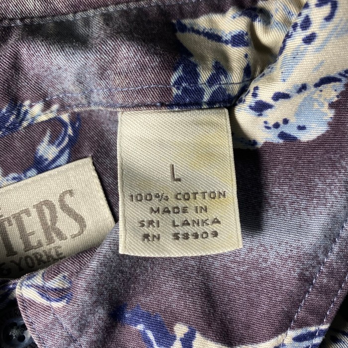 ROUNDTREE & YORKE animal pattern shirt | Vintage.City 古着屋、古着コーデ情報を発信