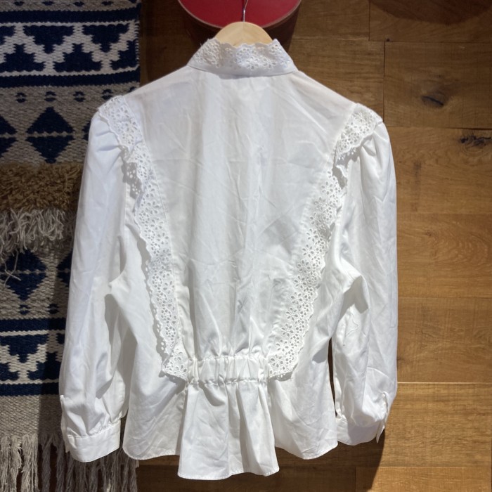 lace white blouse | Vintage.City 古着屋、古着コーデ情報を発信