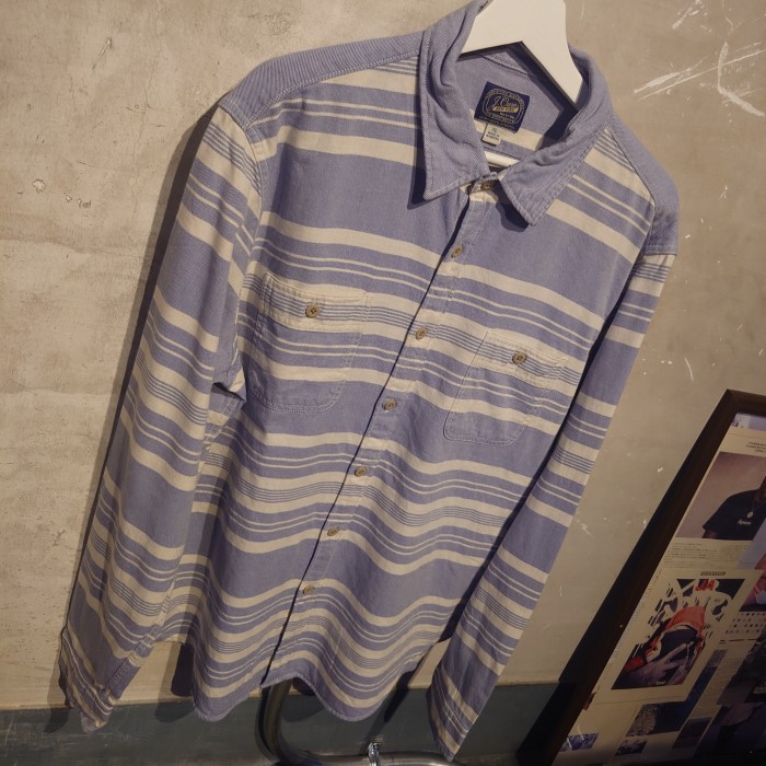 J.CREW(ジェイクルー)ボーダーシャツ　グレー　XLサイズ　モーリシャス　コットン　1995 | Vintage.City 빈티지숍, 빈티지 코디 정보