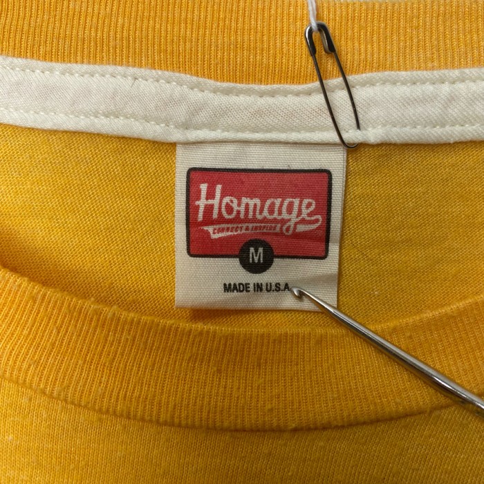 古着 HOMAGE ワニ Tシャツ USA製 黄 イエロー ヴィンテージ | Vintage.City 古着屋、古着コーデ情報を発信