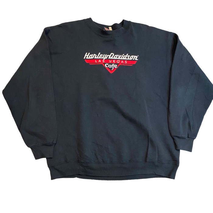 ビンテージ 90年代 ハーレーダビッドソン ロゴ刺繍 スウェット L ブラック | Vintage.City 古着屋、古着コーデ情報を発信