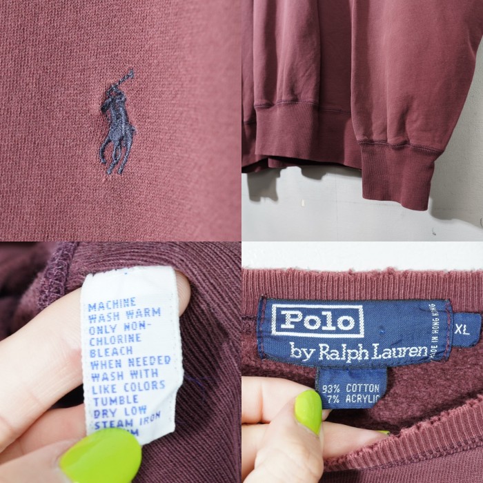 USA VINTAGE Polo by Ralph Lauren HORSE LOGO EMBROIDERY DESIGN OVER SWEAT SHIRT/アメリカ古着ポロバイラルフローレンホース刺繍ロゴデザインオーバースウェット | Vintage.City 古着屋、古着コーデ情報を発信