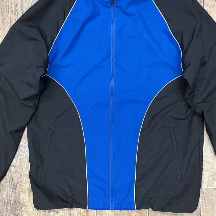 ドイツ軍 ナイロン 裏地メッシュ トレーニングジャケット ブルー/ブラック (VINTAGE) | Vintage.City 古着屋、古着コーデ情報を発信