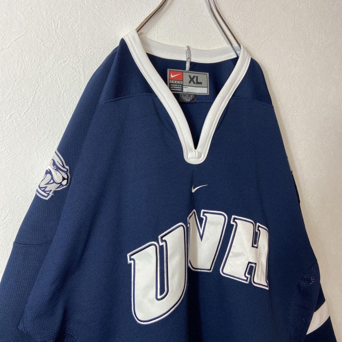 NIKE UNH college logo game shirt size XL | Vintage.City 古着屋、古着コーデ情報を発信