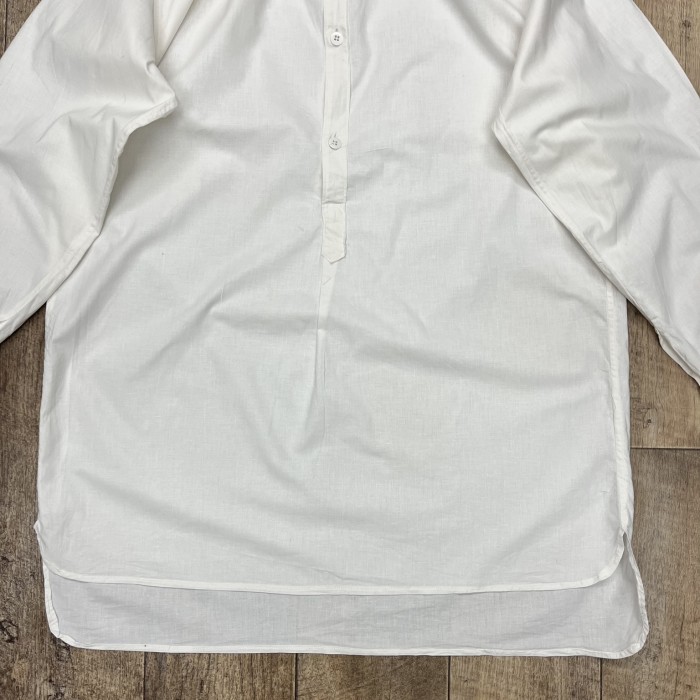 50'S スウェーデン軍 プルオーバー グランパシャツ ホワイト (DEADSTOCK) | Vintage.City 古着屋、古着コーデ情報を発信