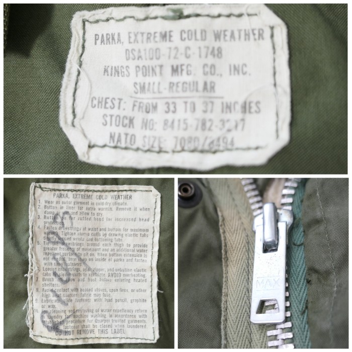 VINTAGE 70s SMALL-REGULAR M-65 Fishtail parka -U.S.ARMY- | Vintage.City 古着屋、古着コーデ情報を発信