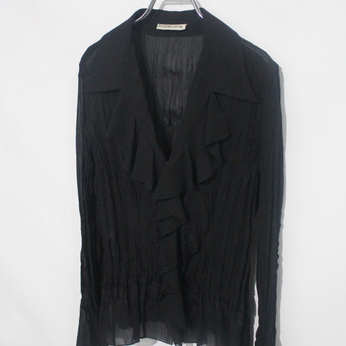 1990s pleated blouse | Vintage.City 古着屋、古着コーデ情報を発信
