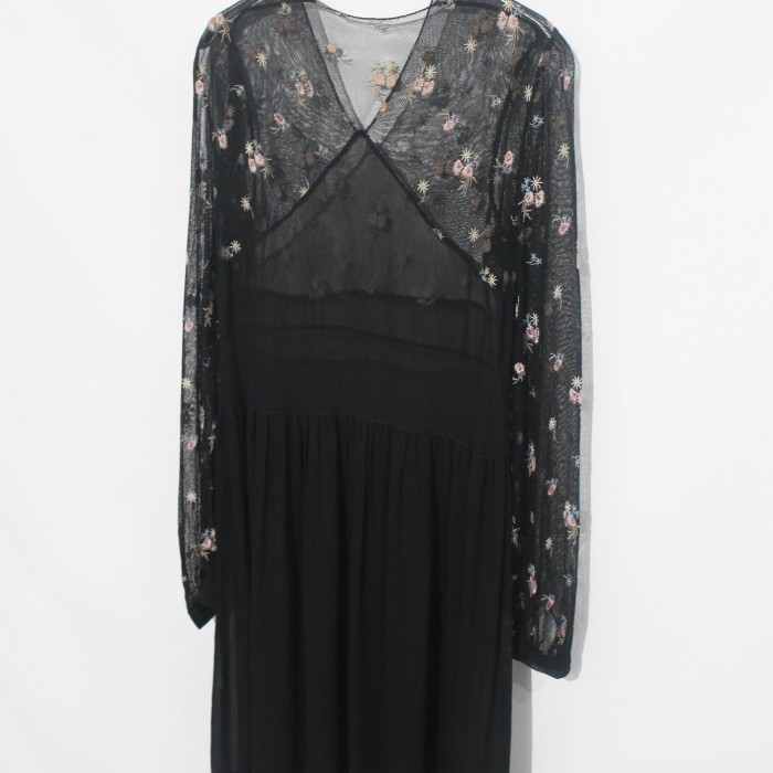 1950s embroidery sheer dress | Vintage.City 古着屋、古着コーデ情報を発信