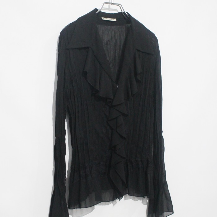 1990s pleated blouse | Vintage.City 古着屋、古着コーデ情報を発信