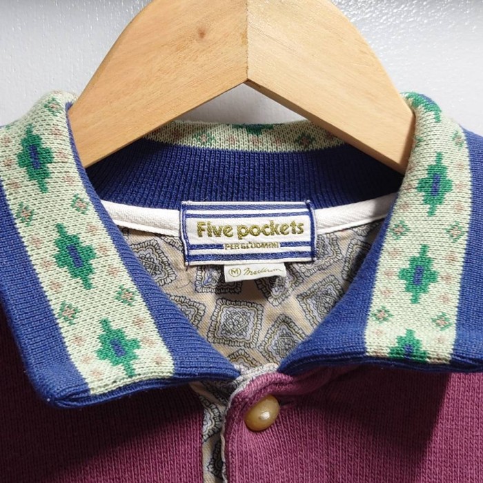 Five pockets ロゴ 刺繍 襟付き スウェット 長袖 スウェット | Vintage.City 古着屋、古着コーデ情報を発信