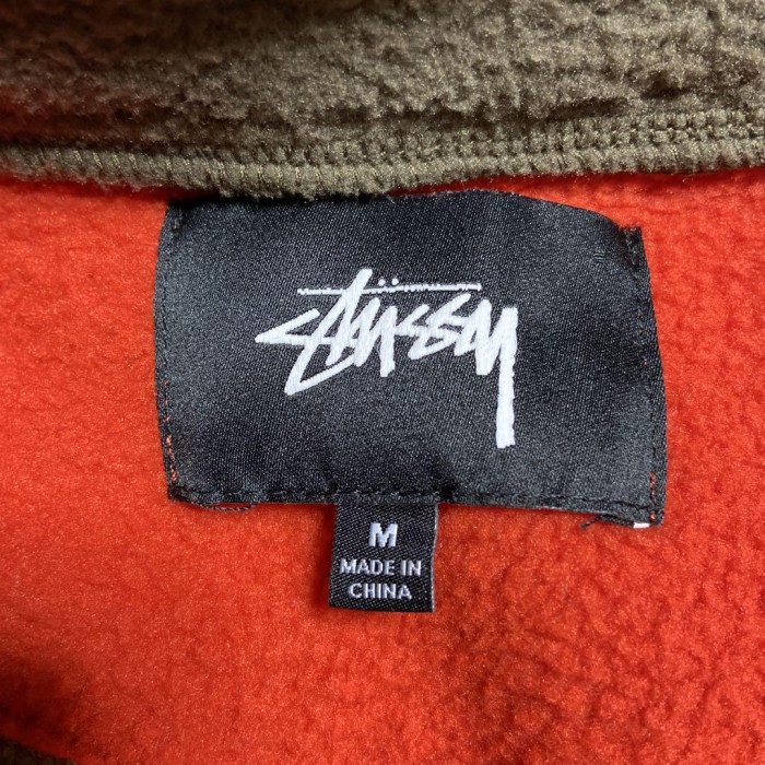 STUSSY halfzip fleece sweat size M | Vintage.City 古着屋、古着コーデ情報を発信